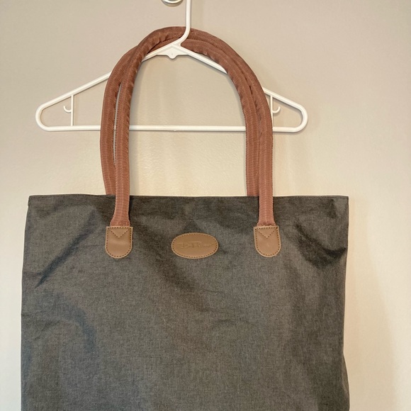 SOLD❤️Bella Russo Tote Handbag Purse Shopper Charcoal Gray Carryall Travel Wee… - Picture 6 of 6